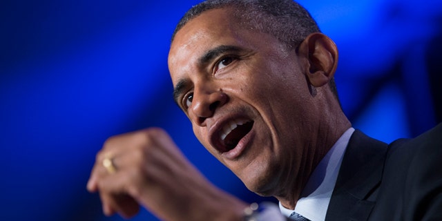 FILE - Feb. 20, 2015: President Obama speaks in Washington.