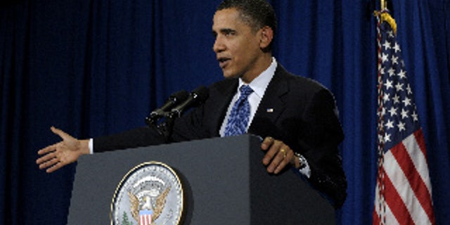 President Obama holds a press conference in Copenhagen (AP Photo)