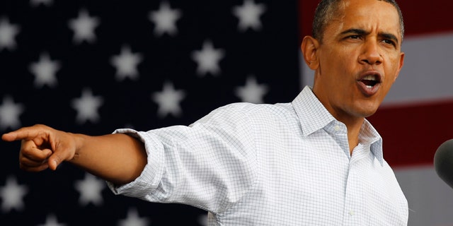 Monday: President Obama gestures as he speaks on the economy at the Milwaukee Laborfest in Milwaukee.
