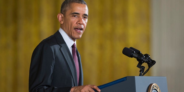President Obama in the East Room of the White House in Washington, Monday, May 16, 2016.