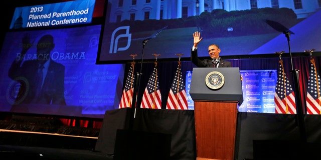 April 26, 2013: President Obama speaks at the 2013 Planned Parenthood National Conference in Washington.