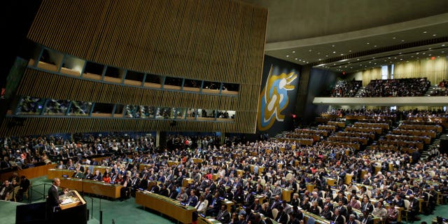 Sept. 28, 2015 - Pres. Obama speaks at the 70th session of the U.N. General Assembly at U.N. headquarters.