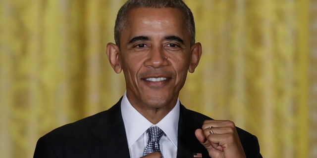 President Barack Obama in the East Room of the White House, Wednesday, Oct. 12, 2016.