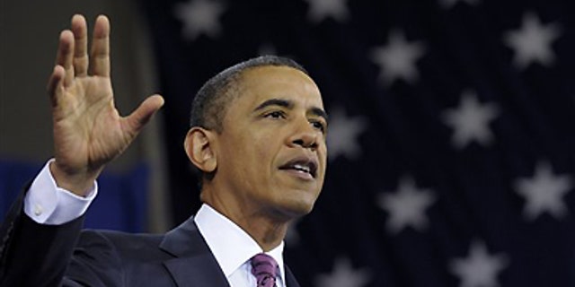 Feb. 1, 2012: President Barack Obama speaks in Falls Church, Va.