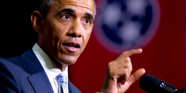 Jan. 9, 2015: President Barack Obama speaks at Pellissippi State Community College in Knoxville, Tenn., about new initiatives to help more Americans go to college and get the skills they need to succeed. (AP)