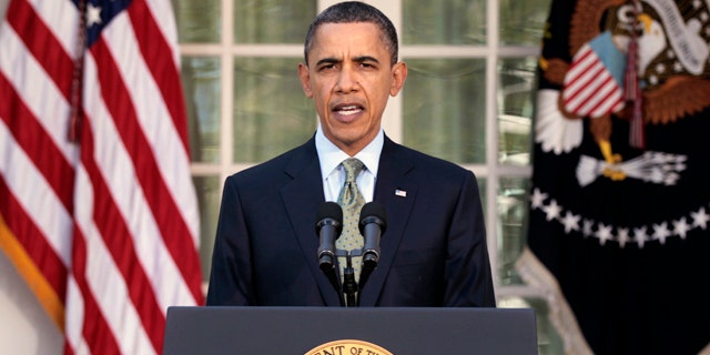 March 17: Obama makes a statement at the White House about Japan following last week's earthquake, tsunami, and subsequent nuclear concerns.