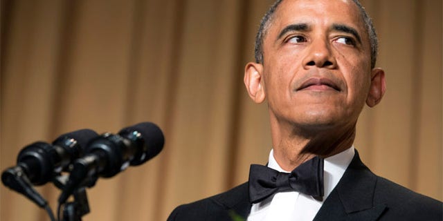 President Barack Obama's jokes targeted Donald Trump at the White House Correspondents' Association dinner in 2011.