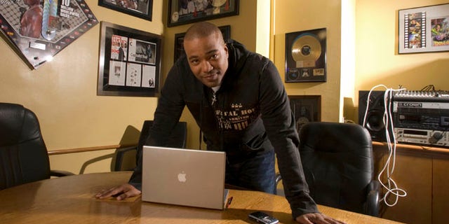 Feb. 28, 2007: This file photo shows hip-hop mogul Chris Lighty in his office in New York.