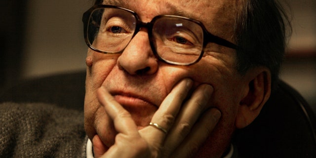 This Tuesday Jan. 31, 2006 picture shows director Sidney Lumet during an interview in his New York office where he discussed the current state of TV news, the focus of his 1976 film, "Network."