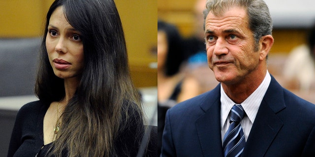 Actor Mel Gibson and his former girlfriend Oksana Grigorieva attend a hearing in Los Angeles Superior Court to finalize financial issues in their custody battle in Los Angeles on August 31, 2011.