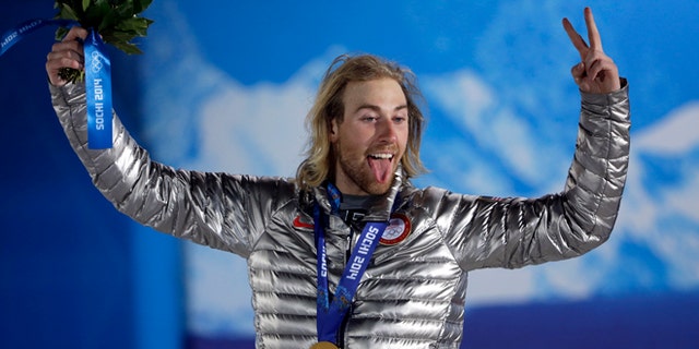 Feb. 8, 2014: U.S. Olympic gold medal winner Sage Kotsenburg in Sochi, Russia.