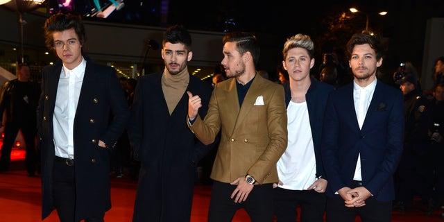 Harry Styles, Zayn Malik, Liam Payne, Niall Horan and Louis Tomlinson of One Direction on December 14, 2013 in Cannes, France.