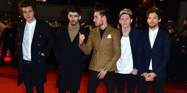 Harry Styles, Zayn Malik, Liam Payne, Niall Horan and Louis Tomlinson of One Direction on December 14, 2013 in Cannes, France.