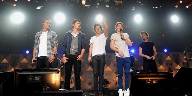 Dec. 7, 2012: One Direction perform at Z100's Jingle Ball 2012 presented by Aeropostale at Madison Square Garden in New York.
