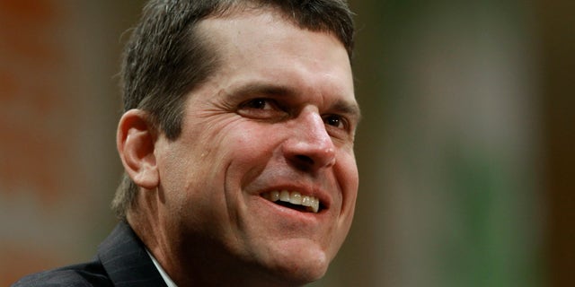 Jan. 3, 2011: Stanford football head coach Jim Harbaugh answers questions during a coach's new conference in Ft. Lauderdale, Fla.