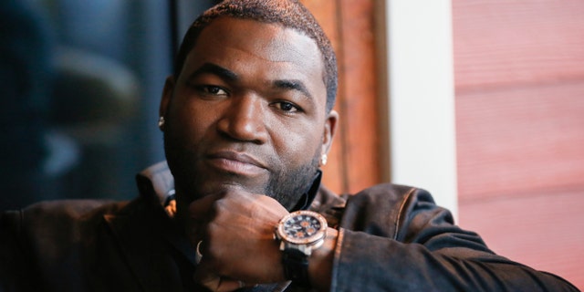Boston Red Sox MLB baseball player David Ortiz poses for a portrait as he helps launch Pedigree Brand's "See what good food can do." documentary-style campaign along with actor Josh Duhamel to help shelter dogs during the 2014 Sundance Film Festival, on Monday, Jan. 20, 2014 in Park City, Utah. (Photo by Danny Moloshok/Invision/AP)