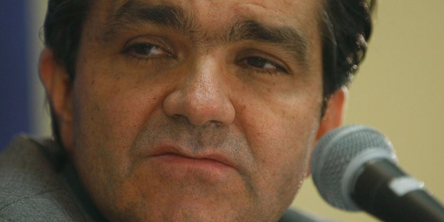 Former Colombian Finance Minister Oscar Zuluaga at the Miami Beach Convention Center on April 7, 2008, in Miami Beach, Florida. A political operative for Zuluaga's presidential campaign has been arrested for allegedly sabotaging government peace talks with the FARC rebel group. (Photo by Joe Raedle/Getty Images)