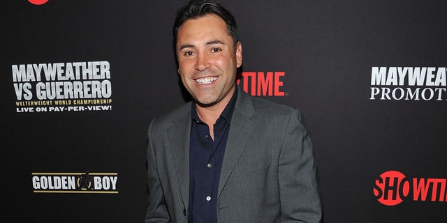 Oscar De La Hoya at the MGM Grand Hotel/Casino on May 4, 2013 in Las Vegas, Nevada.