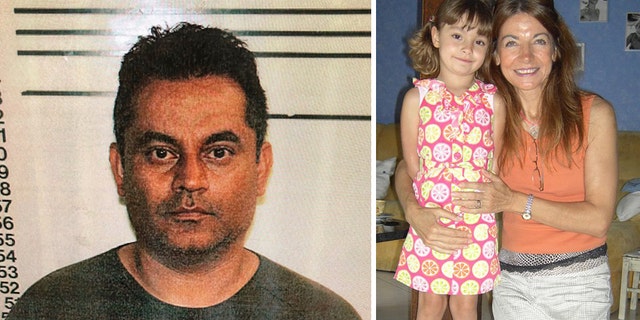 Mugshot for Oscar Lozado. Sylviana Fink with her daughter Angelina.