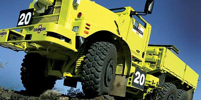 Oshkoshs self-driving, self-navigating TerraMax, designed to complete missions and keep U.S. soldiers out of harms way.