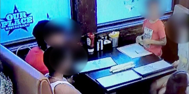 A restaurant in Texas caught a little girl stealing a waitress's tip.