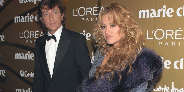 MADRID, SPAIN - NOVEMBER 22: Singer Paulina Rubio (R) and husband Nicolas "Colate" Vallejo Najera attend the 5th Marie Claire Magazine Awards at the French Embassy November 22, 2007 in Madrid, Spain. (Photo by Carlos Alvarez/Getty Images)