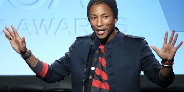 Recording artist Pharrell Williams speaks during the ASCAP Rhythm & Soul Music Awards on June 29, 2012 in Beverly Hills, Calif. (Getty Images)