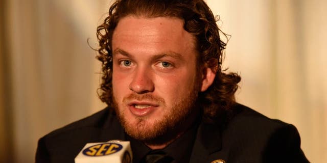 Jul 15, 2015; Birmingham, AL, USA; Missouri Tigers quarterback Maty Mauk talks to media during SEC media day at the Wynfrey Hotel. Mandatory Credit: Shanna Lockwood-USA TODAY Sports