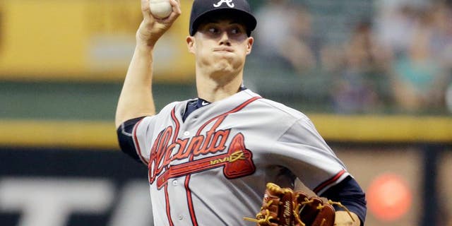 Atlanta Braves starting pitcher Matt Wisler throws during the first inning of a baseball game against the Milwaukee Brewers Monday, July 6, 2015, in Milwaukee. (AP Photo/Morry Gash)
