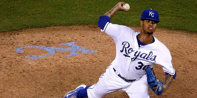 ansas City Royals Yordano Ventura in game against the Detroit Tigers in September 2015.
