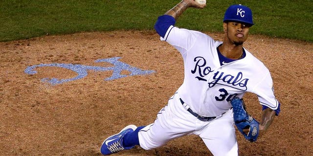 ansas City Royals Yordano Ventura in game against the Detroit Tigers in September 2015.