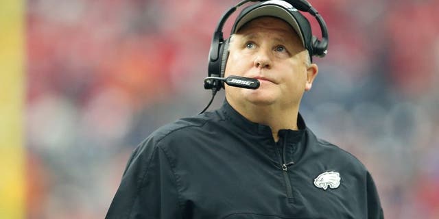 Nov 2, 2014; Houston, TX, USA; Philadelphia Eagles head coach Chip Kelly during the game against the Houston Texans at NRG Stadium. Mandatory Credit: Kevin Jairaj-USA TODAY Sports