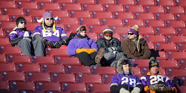 Jan 10, 2016; Minneapolis, MN, USA; Minnesota Vikings fans stay seated in the stands after a NFC Wild Card playoff football game against the Seattle Seahawks at TCF Bank Stadium. Mandatory Credit: Brace Hemmelgarn-USA TODAY Sports
