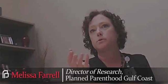 Melissa Farrell, the Director of Research for Planned Parenthood Gulf Coast, is featured in the latest release by an anti-abortion group.