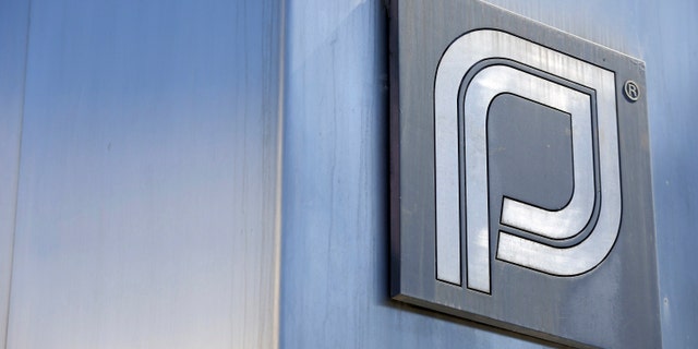 The Planned Parenthood logo is pictured outside a clinic.