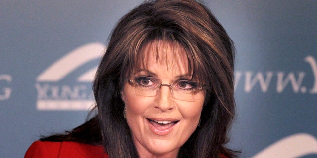 In this Feb. 4, 2011 file photo, former Republican vice presidential candidate and Alaskan Gov. Sarah Palin speaks at the Reagan Ranch Center in Santa Barbara, Calif.