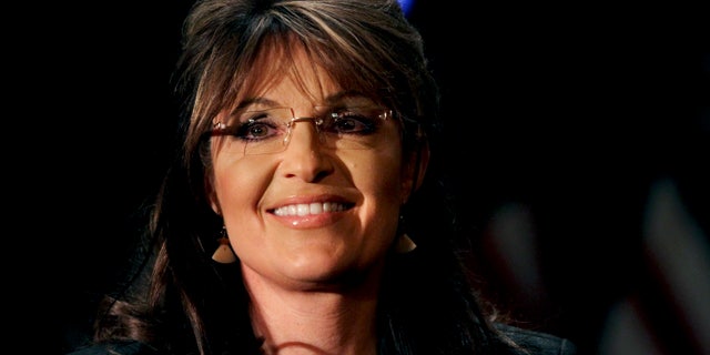 Feb. 17: Former Alaska Gov. Sarah Palin smiles as she is introduced during a public appearance at a Long Island Association (LIA) meeting and luncheon in Woodbury, N.Y. Palin says she is still thinking about running for president in 2012, but has not made up her mind.