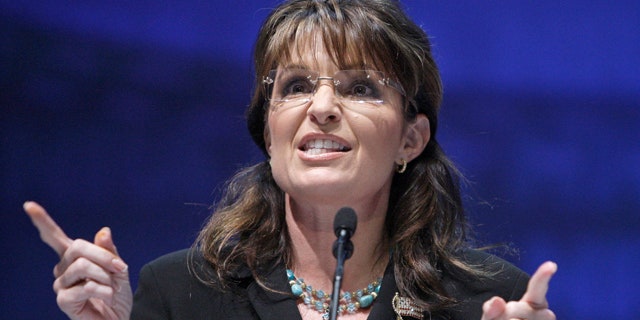 May 14: Sarah Palin speaks during the NRA national convention in Charlotte, N.C.