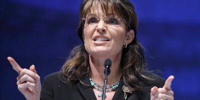 May 14: Sarah Palin speaks during the NRA national convention in Charlotte, N.C.