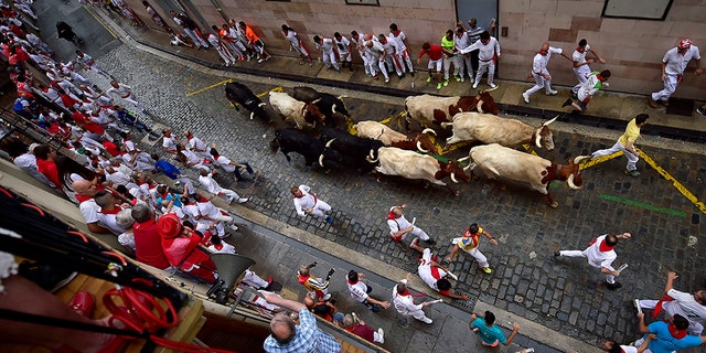 Revellers from around the world flock to Pamplona every year to take part in the eight days of the running of the bulls.