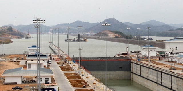 A view of Panama Canal expansion project on Friday, March 18, 2016.