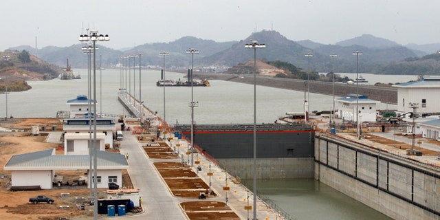 A view of Panama Canal expansion project on Friday, March 18, 2016.