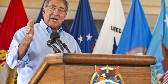 May 31, 2012: Secretary of Defense Leon E. Panetta speaks to service members and civilian employees of at Camp Smith, Hawaii.