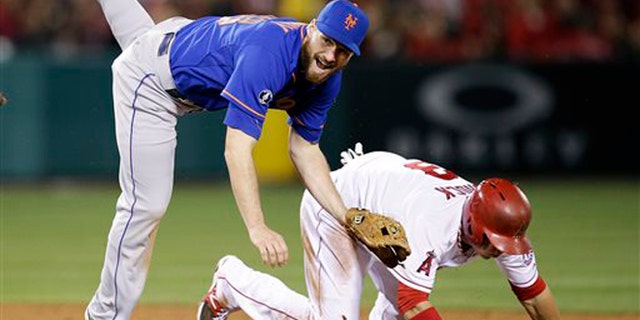 New York Mets second baseman Daniel Murphy on April 12, 2014.