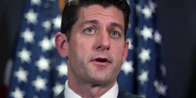 FILE - In this April 19, 2016 file photo, House Speaker Paul Ryan of Wis. speaks in Washington. Donald Trump says he was really surprised by House Speaker Paul Ryan's rebuff of him as the presumptive Republican presidential nominee. But GOP chief Reince Priebus says he understands Ryans reservations. Its going to take some time in some cases for people to work through differences, Priebus says. Priebus says he disagrees with Trump on some issues such as banning Muslims from entering the U.S. (AP Photo/Evan Vucci, File)