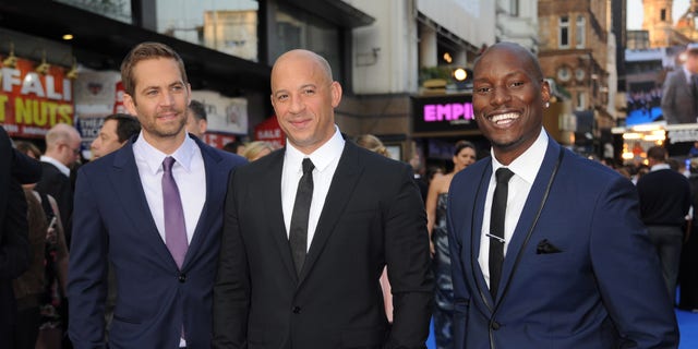 LONDON, ENGLAND - MAY 07:  Actors Paul Walker, Vin Diesel and Tyrese Gibson attend the "Fast &amp; Furious 6" World Premiere at The Empire, Leicester Square on May 7, 2013 in London, England.  (Photo by Stuart C. Wilson/Getty Images for Universal Pictures)