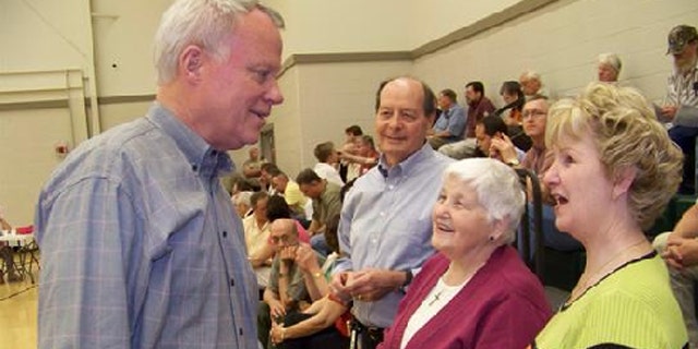 Rep. Paul Broun is shown here at a spring 2010 'Simple Truth Town Hall' in Franklin County.