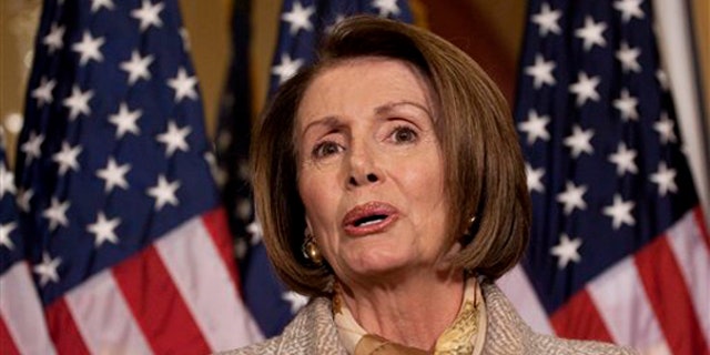 House Speaker Nancy Pelosi of Calif. speaks during her weekly news conference on Capitol Hill in Washington, Thursday, Nov. 5, 2009. (AP)