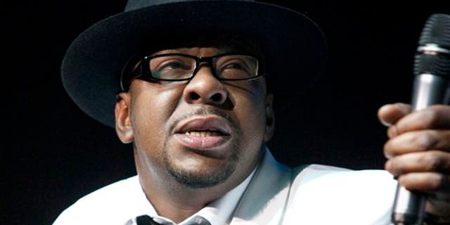 In this Feb. 18, 2012 file photo, singer Bobby Brown, former husband of the late Whitney Houston performs with New Edition at Mohegan Sun Casino in Uncasville, Conn.