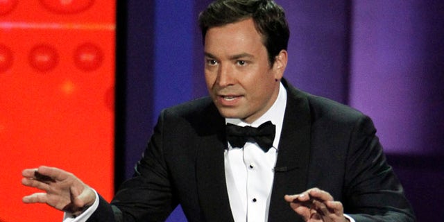 Aug. 29, 2010: In this file photo, host Jimmy Fallon presents during the 62nd Primetime Emmy Awards in Los Angeles.